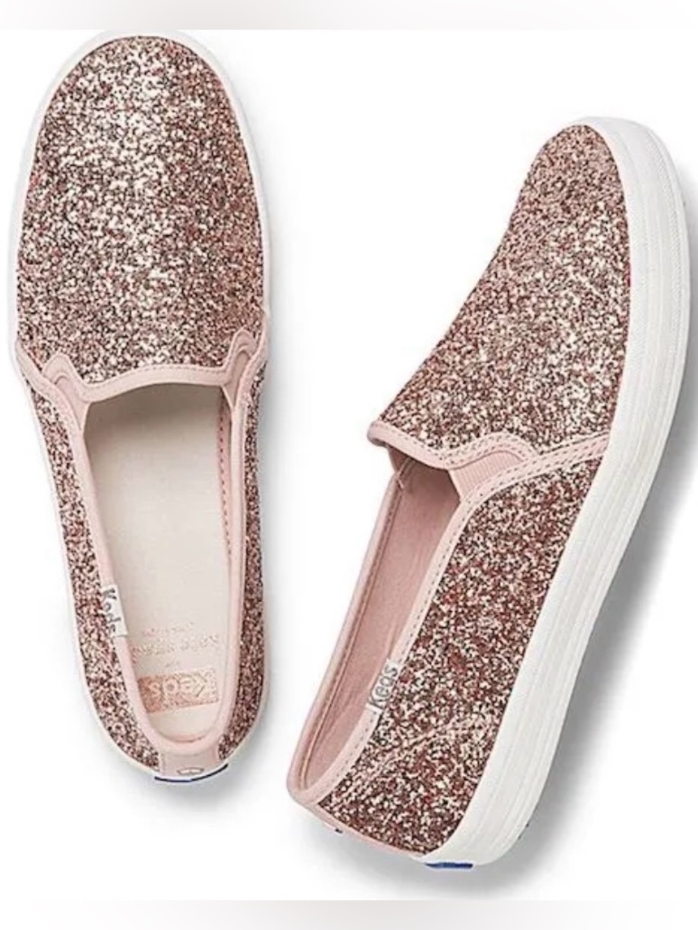 Kate Spade x Keds Double Decker Glitter Sneakers 7.5